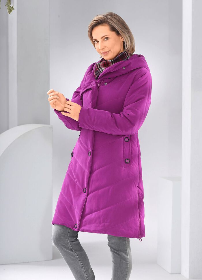 Kurzmantel aus recycelten Fasern 