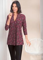 Shirt-Tunika mit farbbrillantem Druck 