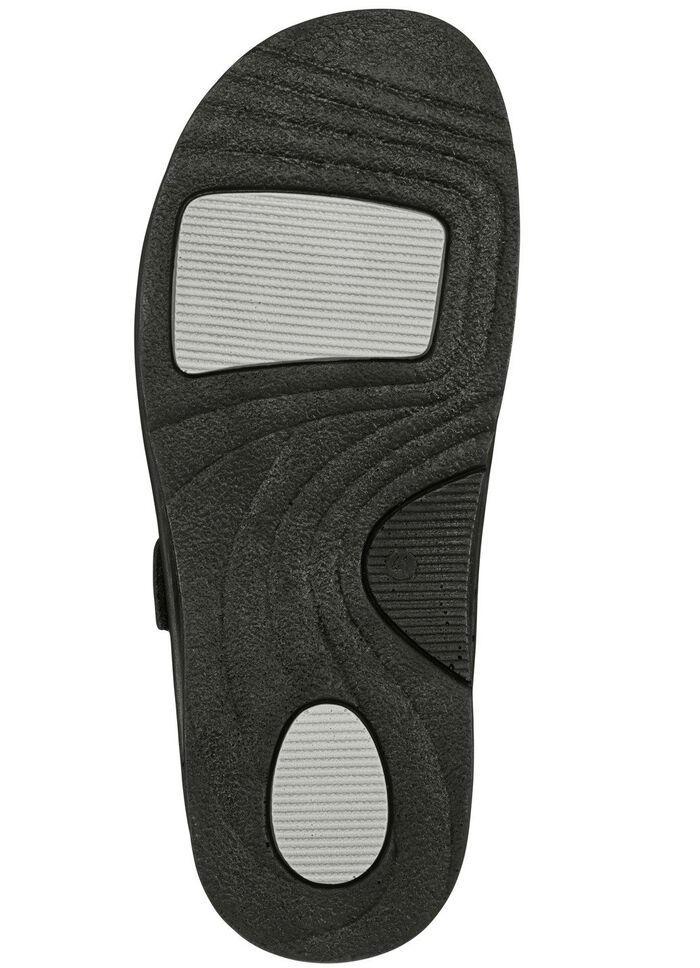 Mubb, bequeme Herren-Clogs, Weite H, mit herausnehmbarem Fu&szlig;bett SCHWARZ