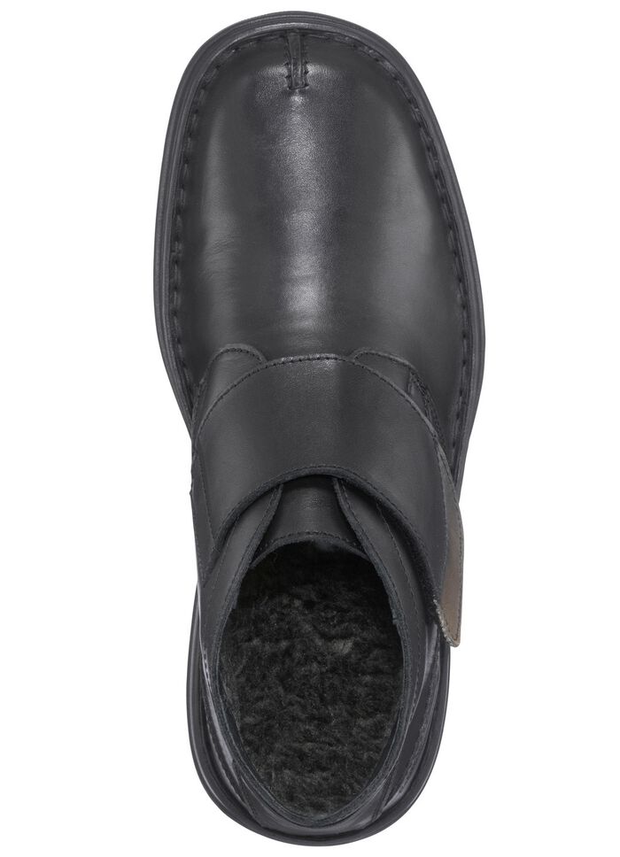 GINO GALANTE, gef&uuml;tterte Herren-Boots, Winterschuhe, Weite K, mit herausnehmbarem Fu&szlig;bett SCHWARZ-GRAU