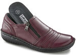 ELENA EDEN, bequeme Damen-Slipper, Weite G, mit herausnehmbarem Fußbett BURGUND