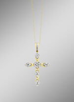 Edler Kreuz-Anh&auml;nger mit Diamanten 