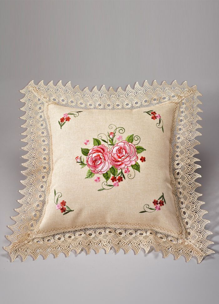 Raumdekoration mit entz&uuml;ckendem floralem Motiv ECRU