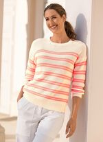 Pullover in Strukturmix 