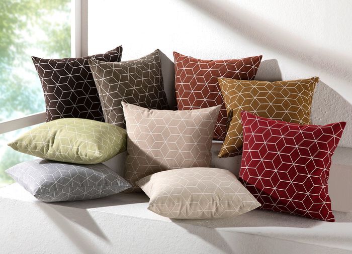 Moderne Kissenbez&uuml;ge in Jacquard-Qualit&auml;t TERRA