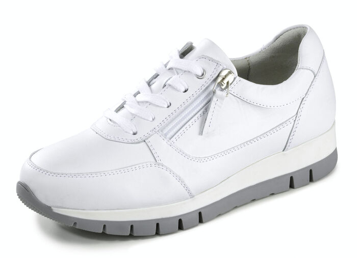 ELENA EDEN, sportliche Damen-Sneaker, Weite H, mit herausnehmbarem Fu&szlig;bett WEISS