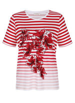 Shirt mit platziertem Druckmotiv 