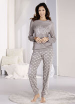 Schlafanzug mit Bündchenabschlüssen  