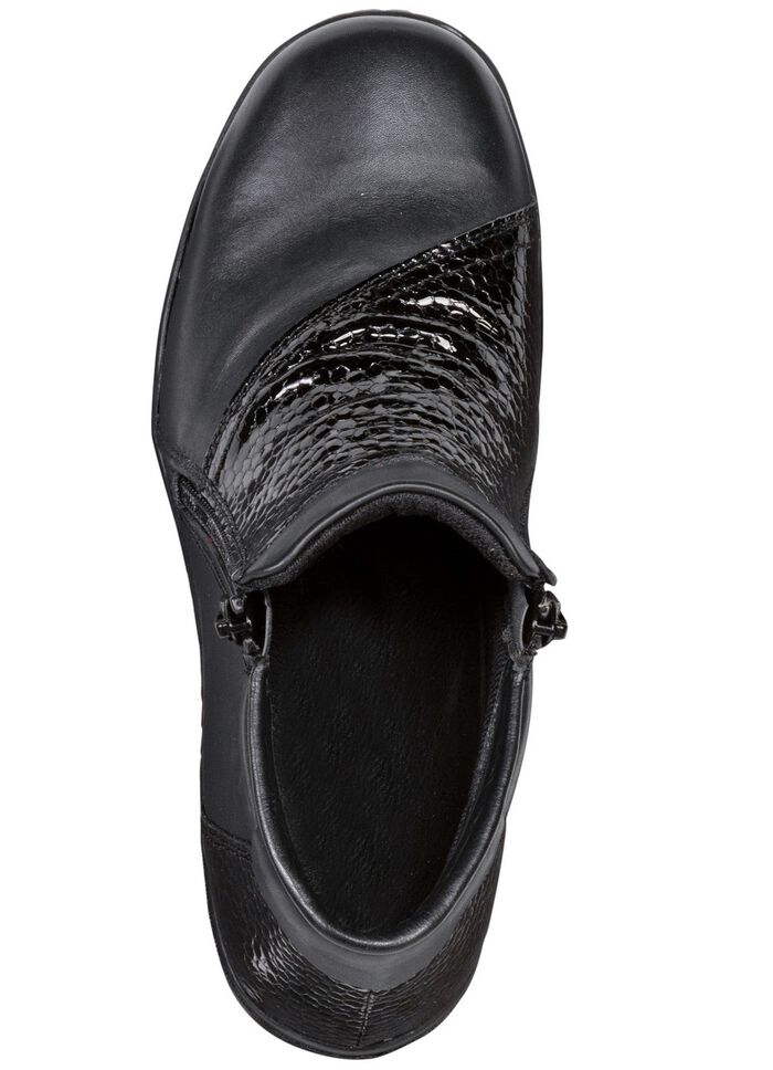 ELENA EDEN Bootie aus teilweise reptilgepr&auml;gtem Nappaleder 