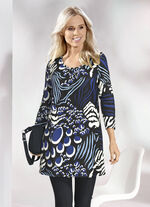 Longshirt mit Allover-Druck 