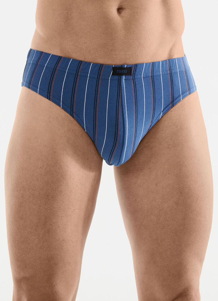 Sechserpack Slips mit Streifendessin 