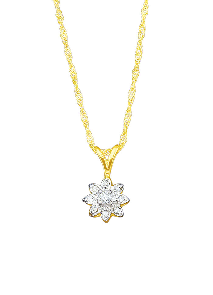 Eleganter Anhänger mit Singapurkette 