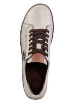 ELENA EDEN Schn&uuml;rschuh mit Seitenrei&szlig;verschluss KIESEL