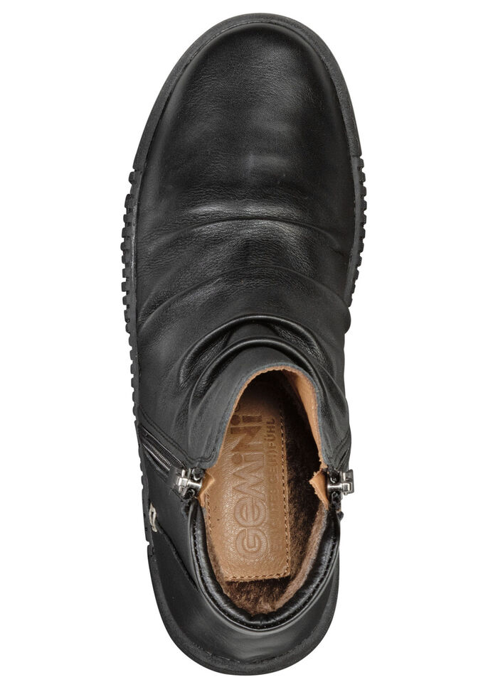 Gemini Bootie mit flotter Raffung SCHWARZ