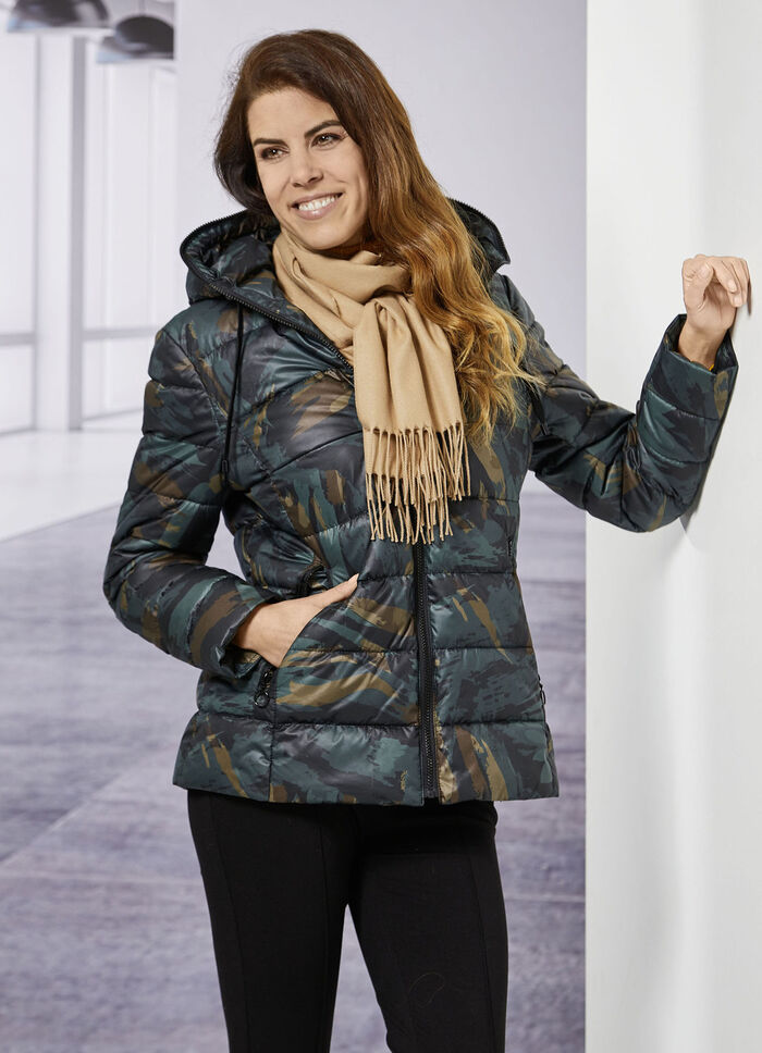 Jacke mit fester Kapuze 