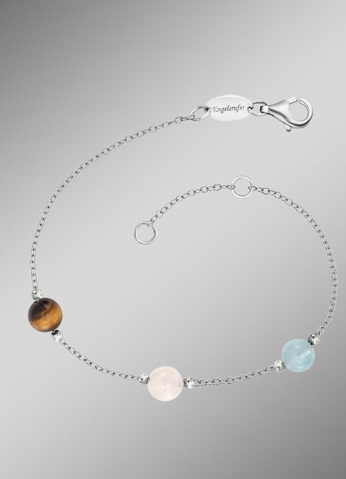Powerful Stone Armband mit 3 echten Edelsteinen 