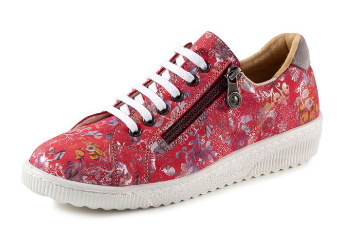 ELENA EDEN Schn&uuml;rschuh aus effektvoll bedrucktem Nubukleder 