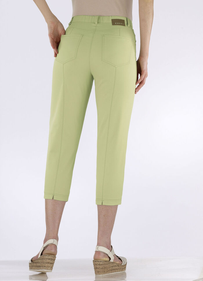 Caprihose in 4-Pocket-Form LINDGRÜN