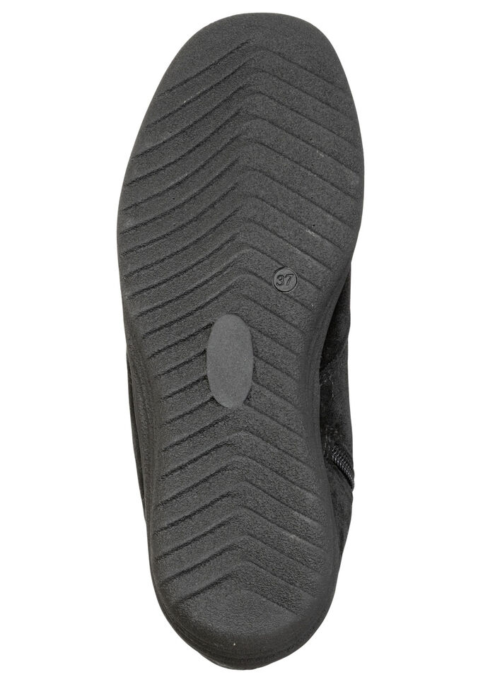 ELENA EDEN, gefütterte Damen-Boots, Winterschuhe, mit Lammfell SCHWARZ