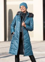 Mantel mit abnehmbarer Kapuze 