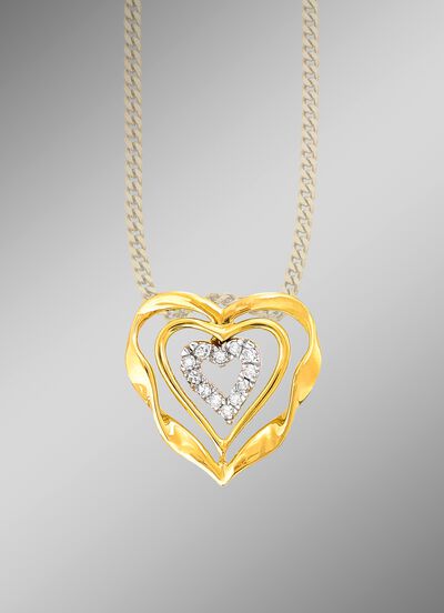 Anh&auml;nger mit Herz-Garnitur 