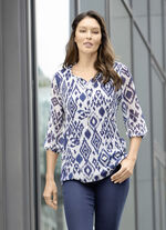 Tunika mit farbbrillantem Druck 