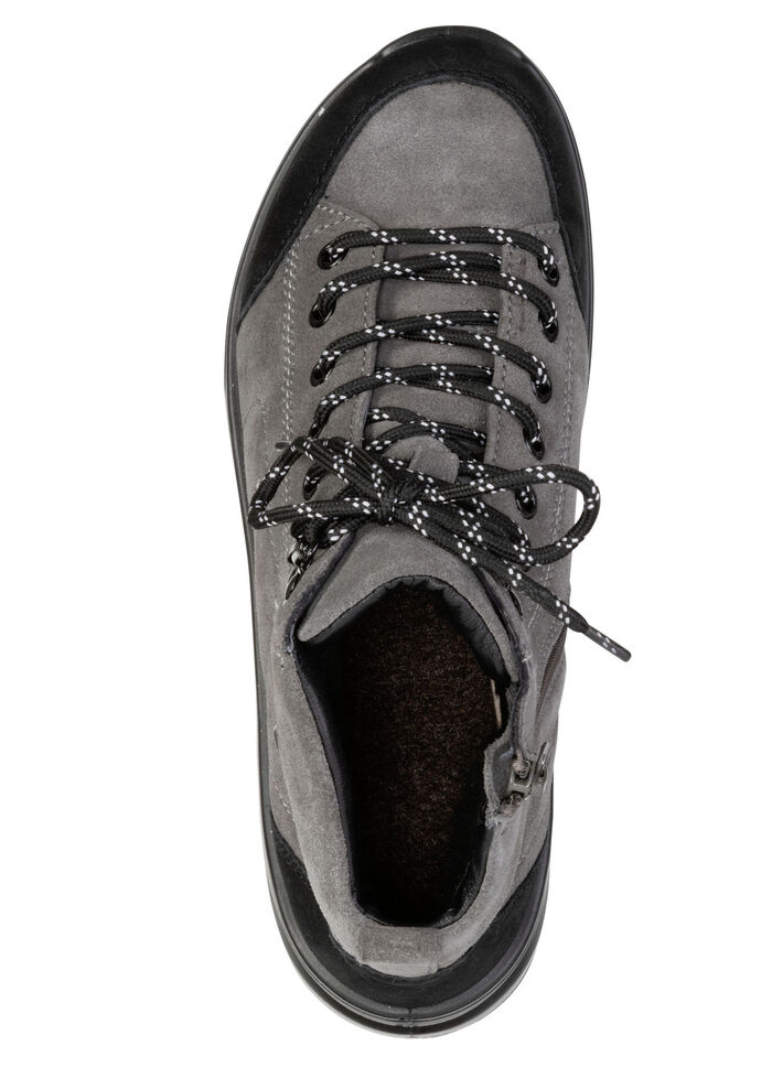 Sportliche Damen-Boots, Weite K, mit herausnehmbarem Fußbett ANTHRAZIT