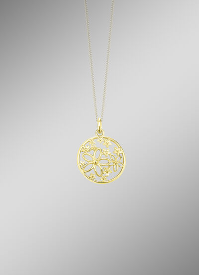 Filigraner Anh&auml;nger im Blumendesign 