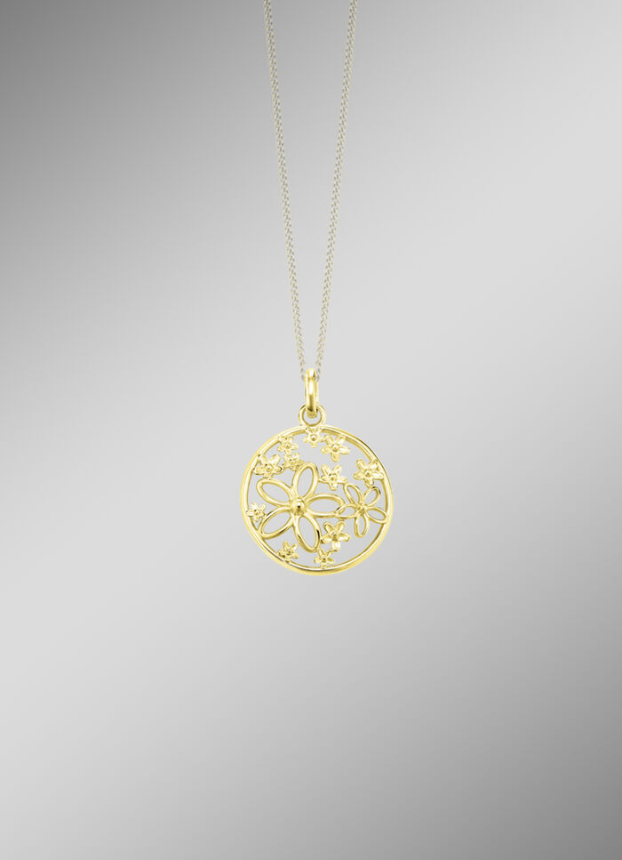 Filigraner Anh&auml;nger im Blumendesign 