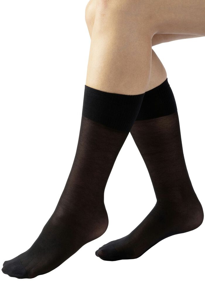 Fresh-Travel St&uuml;tzkniestr&uuml;mpfe, 3er-Pack SCHWARZ