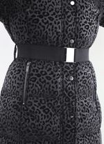 Kurzmantel mit Stretchg&uuml;rtel 