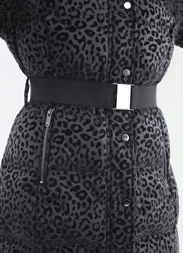 Kurzmantel mit Stretchg&uuml;rtel 