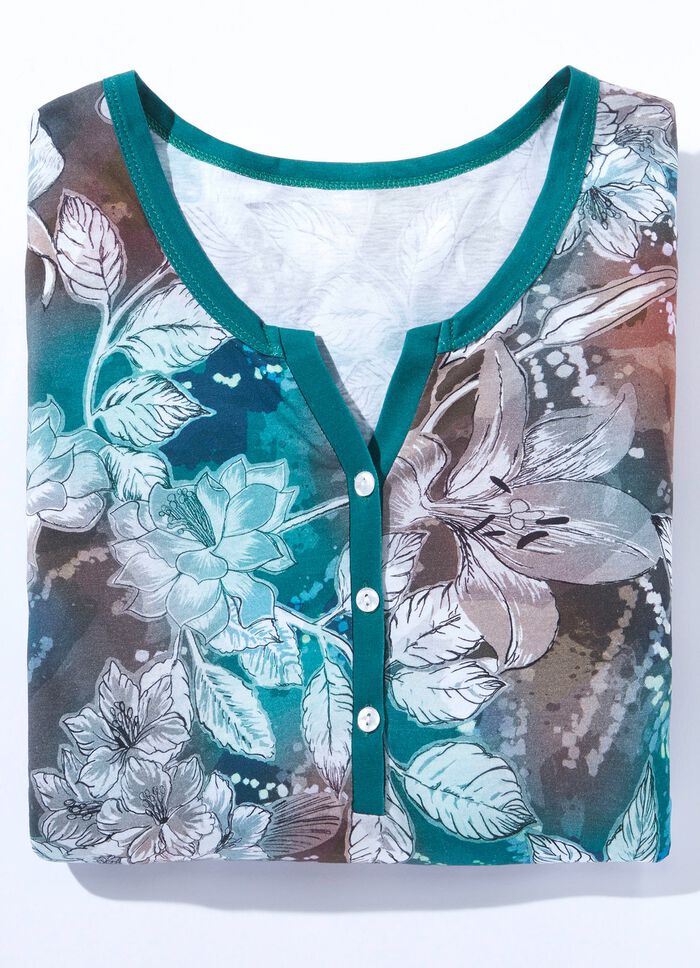 Nachthemd mit Modal und 3/4-langen &Auml;rmeln 