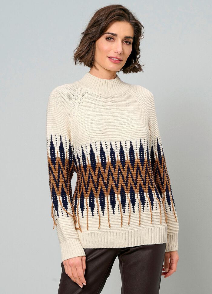 Pullover in Biesenstrick 