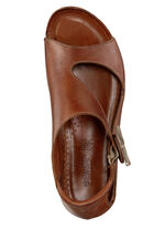 Gemini Sandale aus teils schattiertem Rind-Nappaleder COGNAC