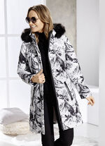 Kurzmantel mit abnehmbarer Kapuze 