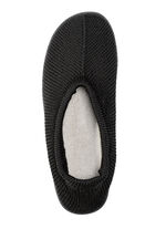 Slipper aus elastischem Strickmaterial SCHWARZ