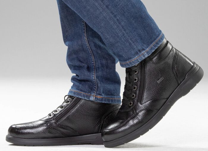 GINO GALANTE, gef&uuml;tterte Herren-Boots, Winterschuhe, mit Rei&szlig;verschluss 
