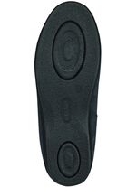 ELENA EDEN Hausschuh mit echtem Lammfellfutter MARINE-HELLGRAU