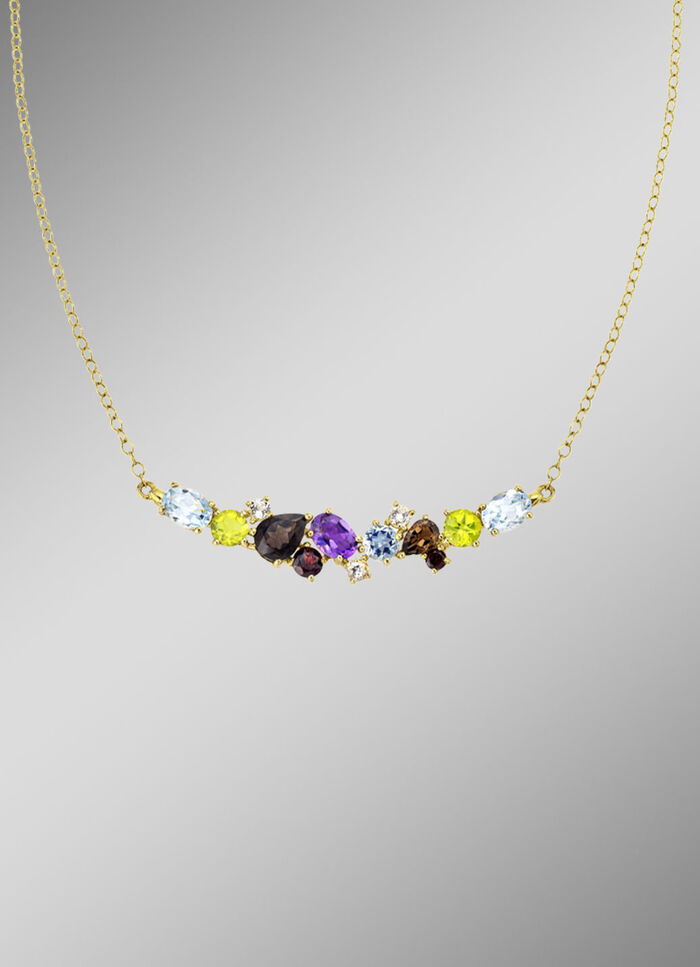 Wundersch&ouml;ne Halskette in Multicolor 