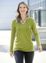 Shirt mit Biesen im Vorderteil 