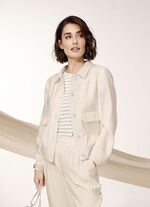 Blazer in Leinen-Optik 