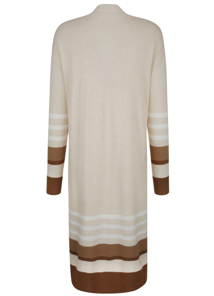 Long-Strickjacke mit Kaschmir 