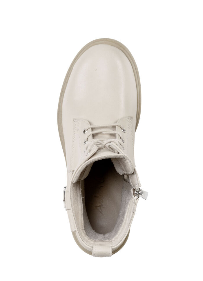 Andrea Conti Stiefelette mit modischen, aufgesetzten T&auml;schchen BEIGE