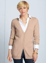Strickjacke mit Modal  SAND