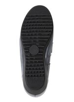 ELENA EDEN Slipper aus Nappaleder und gepr&auml;gtem Lackleder ALTSILBER-SCHWARZ