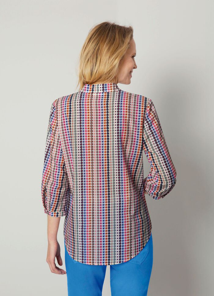 Bluse mit grafischem Druck 