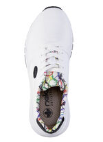 Rieker, stylische Damen-Sneaker, Weite H, mit herausnehmbarem Fußbett WEISS-SCHWARZ