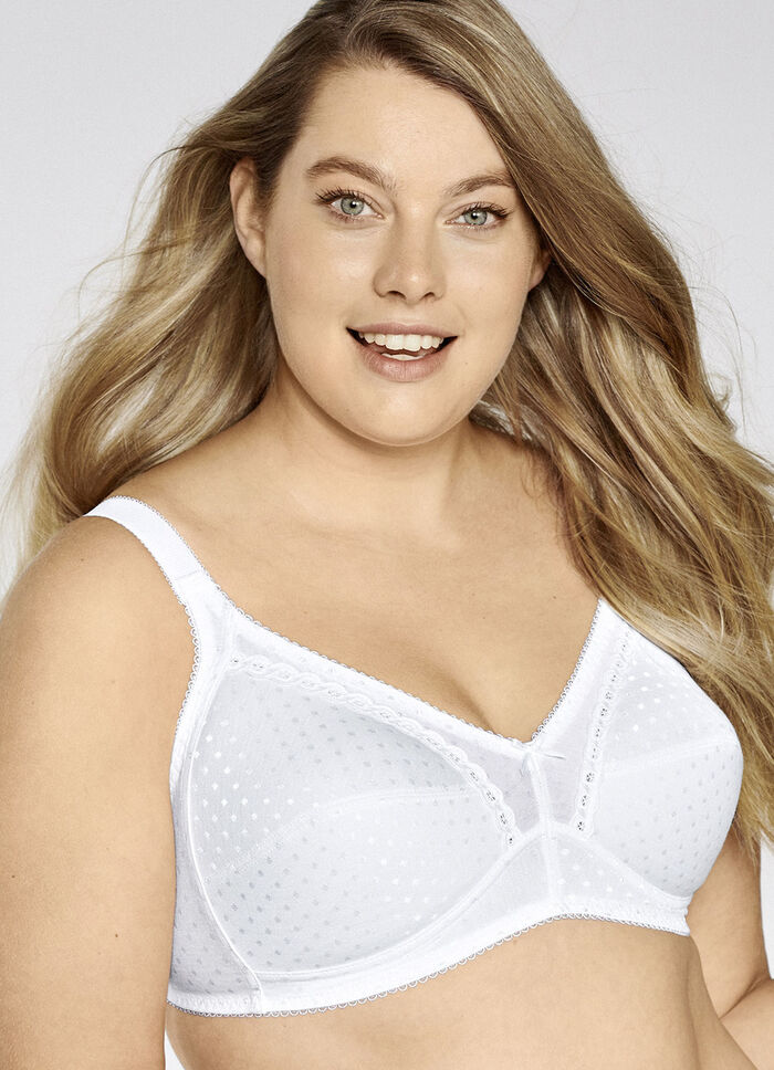 Naturana BH mit Jacquard-Dessin WEISS