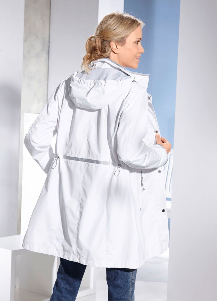 Funktions-Longjacke mit krempelbaren &Auml;rmeln NATURWEISS